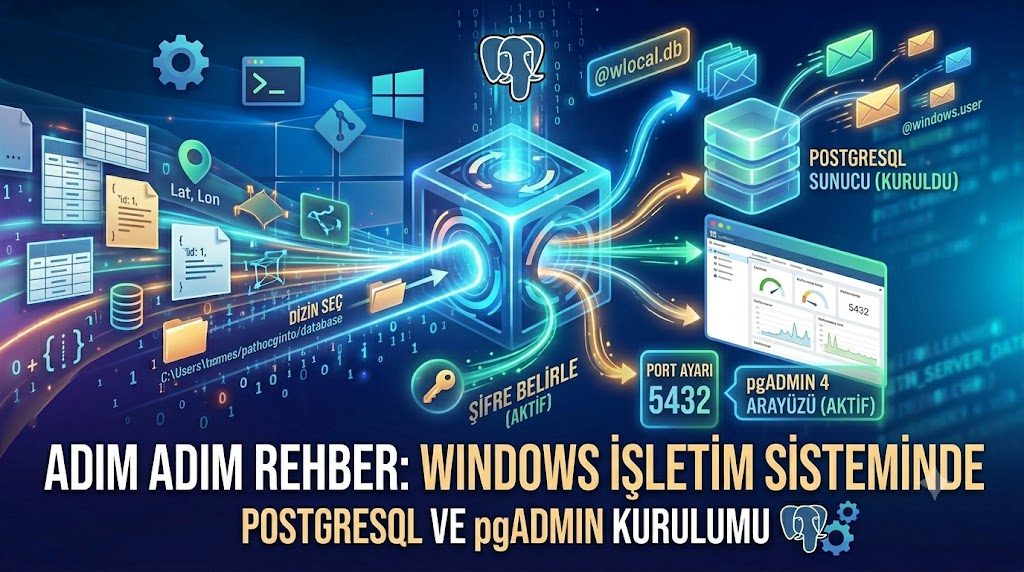 Adım Adım Rehber: Windows İşletim Sisteminde PostgreSQL ve pgAdmin Kurulumu