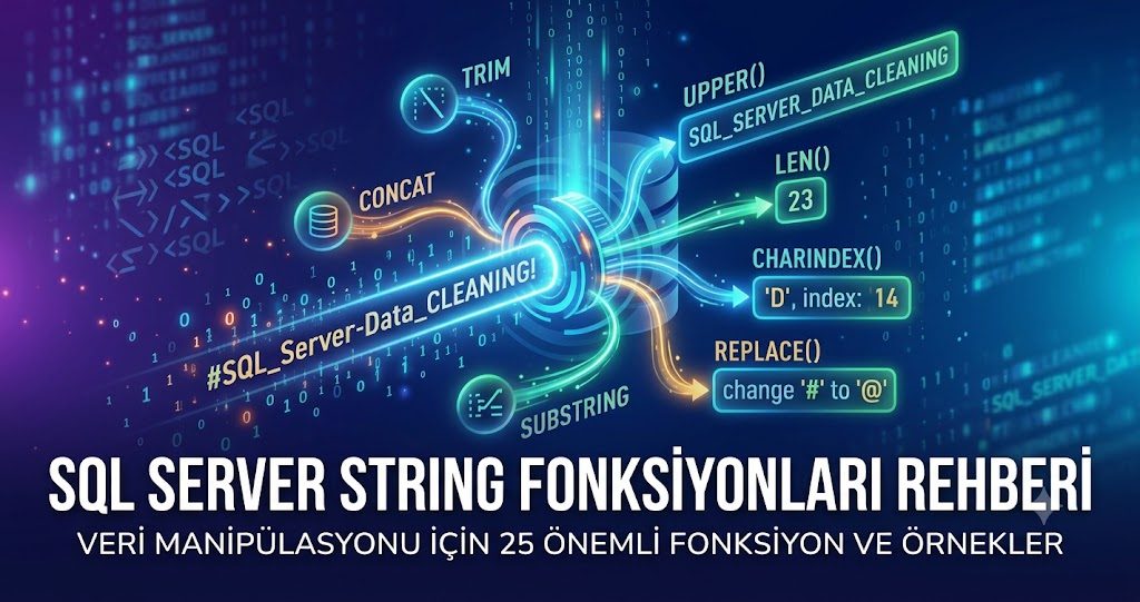 SQL Server String (Metinsel) Fonksiyonlar Rehberi: A'dan Z'ye 25 Fonksiyon
